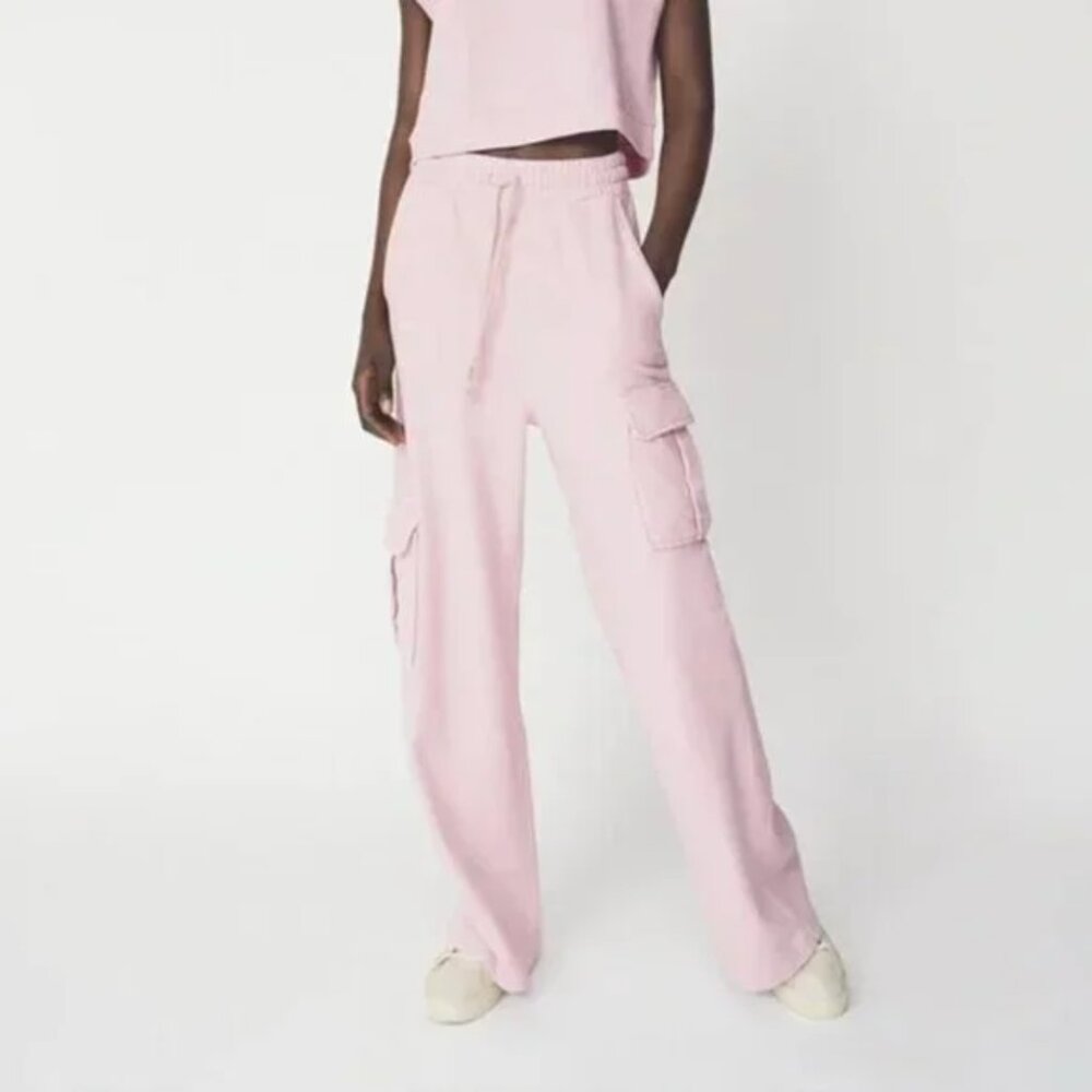 Zara Washed Cargo Jogging Pants S